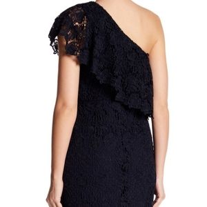 NANETTE Lepore One Shoulder Lace Sheath Dress